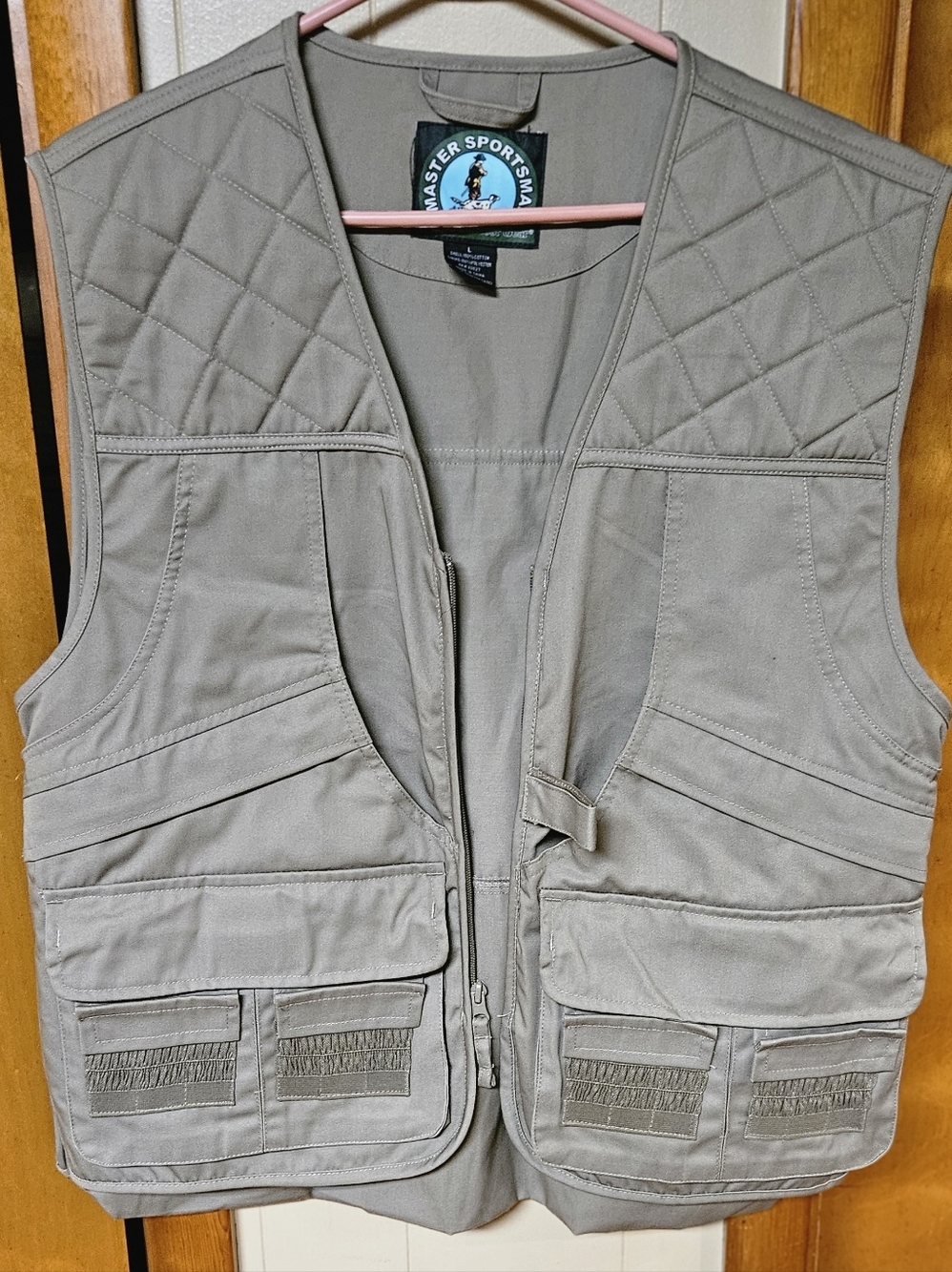 Master Sportsman Men's Utility Fishing Vest - Taupe